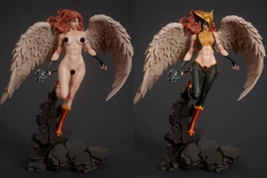 Hawkgirl DC 3D Printing Figure Unpainted Model Sculpture GK Blank Kit New Stock - Picture 1 of 12