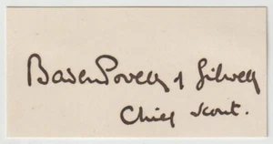 Robert Baden-Powell Autograph - Boy Scouts Founder - Picture 1 of 1