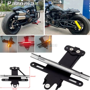 1PC LED Turn Signals Light License Plate Bracket For Harley Sportster S 2021-24 - Picture 1 of 8