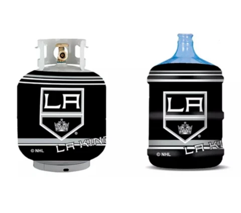 NHL Bottle Skinz LA Knights Propane Tank & Water Jug Coolor Cover - Licensed Cover
