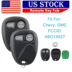 2 For 1997 1998 1999 Chevrolet C/K GMC Sierra 1500 2500 3500 Car Remote Key Fob - Foto 1 di 8