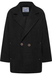 B-WARE DREIMASTER VINTAGE DAMEN ÜBERGANGSMANTEL Gr. M Farbe Schwarz - Bild 1 von 4