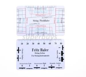String Action Ruler Guide Gauge Luthier Setup Guitar Instrument Measuring Tool P - Bild 1 von 5