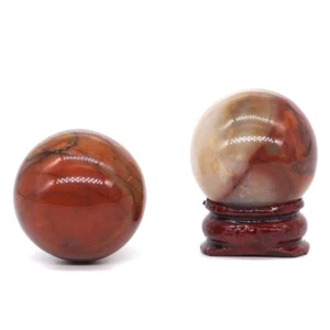 30MM Natural Gemstone Shan Cai Yu Crystal Reiki Healing Sphere Stone Ball (1pcs) - Picture 1 of 6
