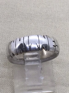 Sterling Silver SZ 7 ( WHITNEY) Ring Band 6mm 4g (5-18) - Picture 1 of 2