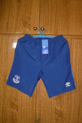 Everton FC Umbro Football Shorts Training 2017/2018 Pockets Soccer Men Size S Cover