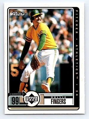 1999 Upper Deck Retro #100 Rollie Fingers Oakland Athletics - Image 1 of 2