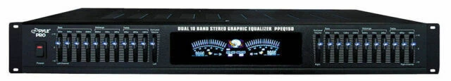 Pyle PPEQ150 19" Rack Mount Dual 10 Band Stereo Graphic Equalizer by Pyle - Image 1 of 1