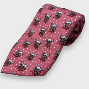 Vineyard Vines 100 % Seide rosa Kranz Schnee Kinder Krawatte Länge 50" Breite 3" - Bild 1 von 4