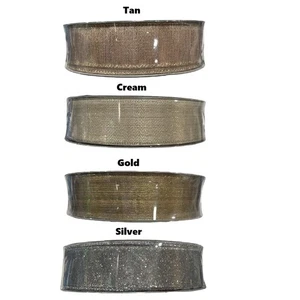 Member's Mark Premium Decorative Wired Edge Glittery Ribbon, 1.5" W x 50 Yards - Picture 1 of 5