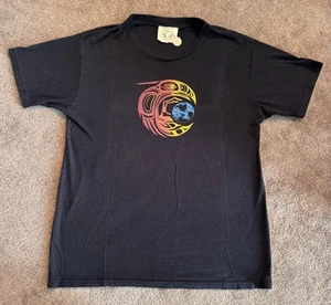 VTG Jungmaven Hemp T-shirt Sz S Black Northwest Coast Art Graphic Print USA - Picture 1 of 8
