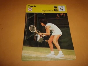 1977-79 Sportscaster Olympic Card TENNIS---VIRGINIA WADE - Bild 1 von 2