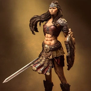 Reika el Gladiador | Figura Impresa en 3D | DnD | Wargaming | Pieza de Arte - Imagen 1 de 12