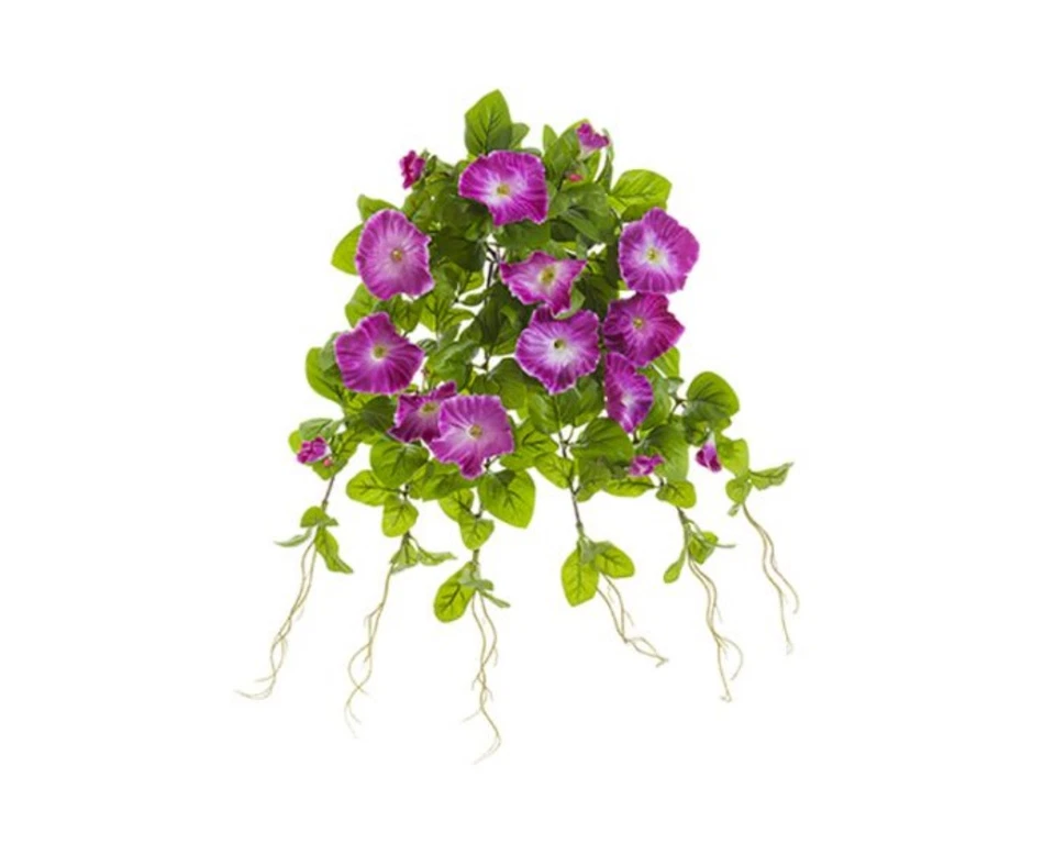 Allstate 20" Lavender Petunia UV Protected Artificial Hanging Floral Bush - Image 1 of 1