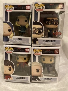 Netflix “The Witcher” Funko Pop Lot Of 4- New w/ Box Unopened Few Signs Of Wear - Picture 1 of 19