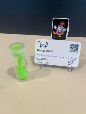 WiscoWorx "Frosted Uranium OG Mini" Lanyard Bead - Image 1 of 2