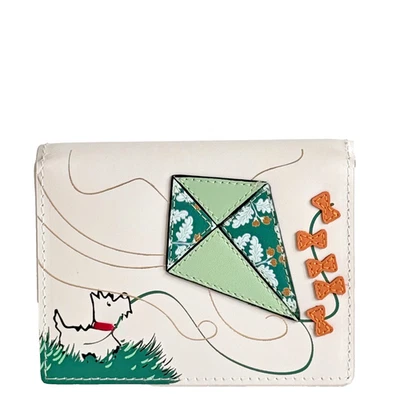 Radley Purse Chalk Leather Small Credit Card Holder Walle - Kite Flying -RRP £49 - Image 1 of 4