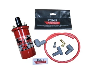 MSD 8202 Ignition Coil Blaster 2 Canister Round Oil Filled with Universal Wire - Picture 1 of 9