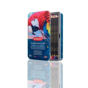 Chromaflow Colored Pencils Tin, Set of 24, Great for Holiday Gifts, 4mm Wide ... - Picture 1 of 8