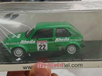Spark 1:43 Volkswagen mk1 golf gti Racing Resin Diecast Model Car Gifts Green - Image 1 of 4