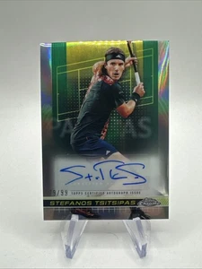 Stefanos Tsitsipas 2024 Topps Chrome Tennis Refractor Auto /99 #TCA-STS - Bild 1 von 2