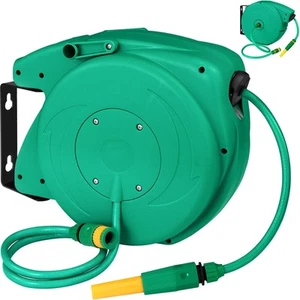 Avvolgitubo Tubo da giardino da parete irrigazione Incl spruzzatore d’acqua 10m - Foto 1 di 25
