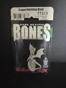 Dark Heaven Bones: Dragon Hatchling Black New - Picture 1 of 2