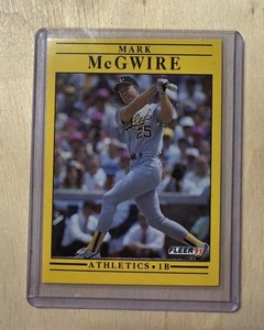 Mark McGwire 1991 fleer Error - Picture 1 of 2