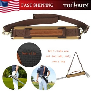 TOURBON Golf Club Shoulder Bag Sunday Travel Driving Range Golf Clubs Sleeve - Picture 1 of 24