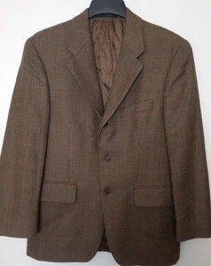 Chaps Ralph Lauren Multicolor Blazer Size 39 S 100% Wool Brown Tweed Sport coat - Picture 1 of 18