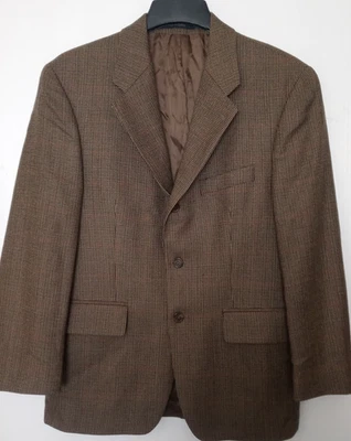 Chaps Ralph Lauren Multicolor Blazer Size 39 S 100% Wool Brown Tweed Sport coat - Image 1 of 4