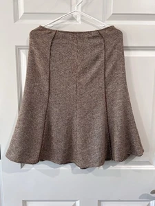 Lafayette 148 Leather Trimmed Tweed Skirt Size 4 Wool Infused Old Money Career - Foto 1 di 9