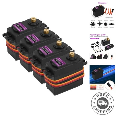 [4-Pack] MG996R High Torque Digital Servo Motor for RC Cars, Boats & Robots - Image 1 of 4