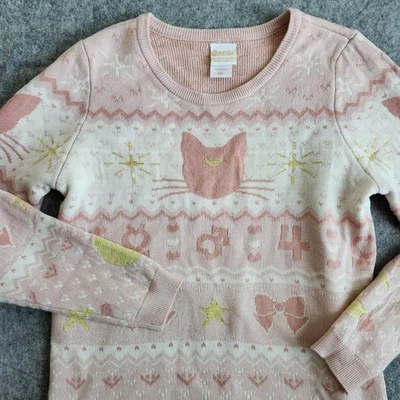 Sailor Moon Luna Guardian Symbols Sweater Box Lunch Exclusive Women's L Pink  - Image 1 of 4