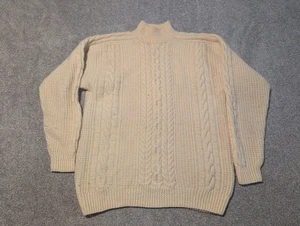 Suéter de Colección Brooks Brothers Para Hombre Lana Mediana Pescador Tejido con Cable  - Imagen 1 de 14