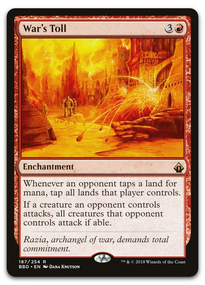War's Toll #187 (NM) Battlebond BBD Magic MTG - Image 1 of 2