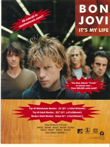 Bon Jovi 2000 Ad- It's My Life advertisement - Picture 1 of 1