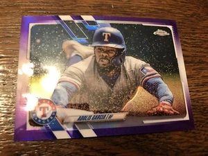 2021 Topps Chrome Update Purple Refractor Adolis Garcia Texas Rangers USC64 - Picture 1 of 1
