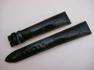 GENUINE BREGUET WATCH STRAP BAND BLACK ALLIGATOR LEATHER 20 mm x 16 mm - Picture 1 of 11