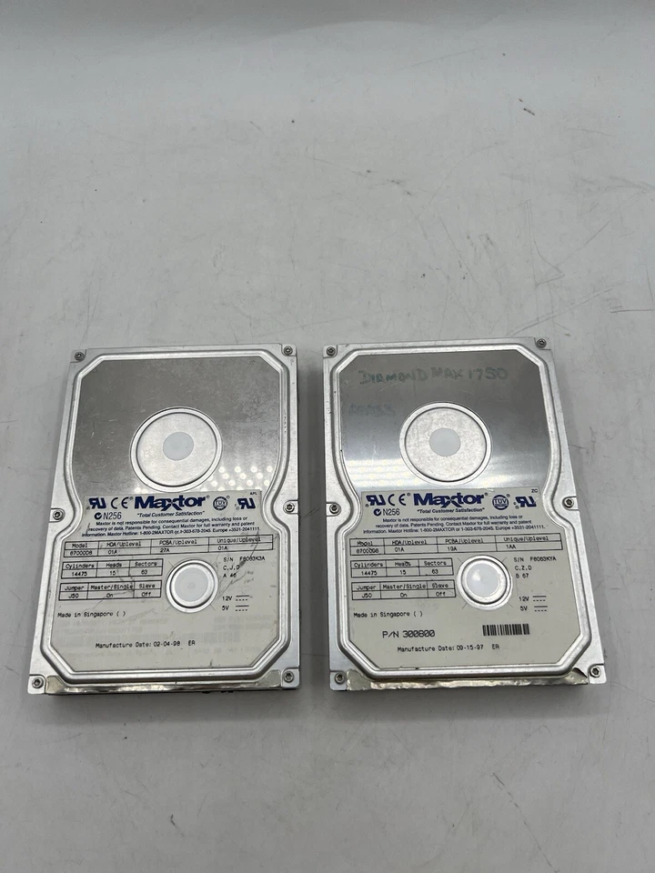 Maxtor DiamondMax 7GB 5200RPM  256KB Cache 3.5-inch Internal Hard Drive UNTESTED - Image 1 of 4