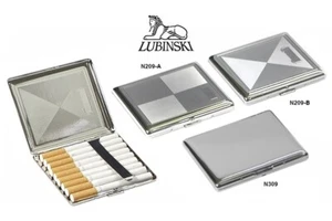 CUSTODIA PORTASIGARETTE 9 BIONDE CLASSICHE CROMATO E INCISO LUBINSKI N209 N309 - Imagen 1 de 1