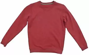 Jungen Mädchen Unisex V-Ausschnitt burgundisches Sweatshirt Schuluniform Pullover 2 bis 16 Jahre - Bild 1 von 1