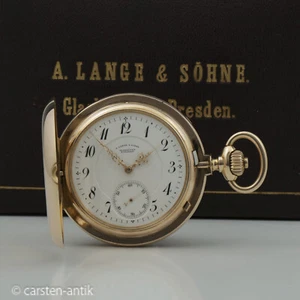 A. Lange & Söhne großes schweres Anker-Chronometer, Gangregister, Orig. Box 1901 - Bild 1 von 17