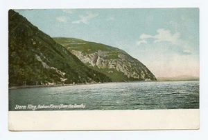 Tarjeta postal color Storm King, río Hudson (desde el sur), Nueva York - Imagen 1 de 2