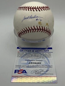 Paul Lo Duca Dodgers Mets Signed Autograph Official OMLB Baseball PSA DNA - Picture 1 of 2