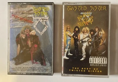 VINTAGE CASSETTES: TWISTED SISTER “STAY HUNGRY””BEST OF TWISTED SISTER” Foto 1 de 3