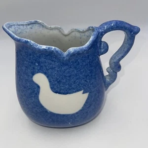 Brocca Splatterware Blu SpongeWare MUC Ironstone Country FATTORIA - Foto 1 di 7
