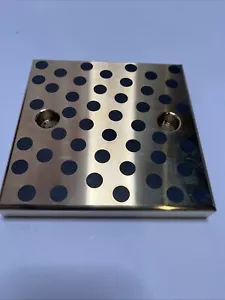Piastre scorrevoli senza olio (SEWT 150-150) lega di rame con grafite incorporata 20 mm - Foto 1 di 7