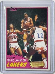 1981-1982 Topps #21 MAGIC JOHNSON Los Lakers NM HOF - Picture 1 of 3