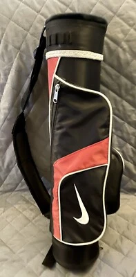 VNTG 24in Nike Junior Youth Red & Black w/ Adjustable Strap Golf Bag FREE SHIPN - Image 1 of 4